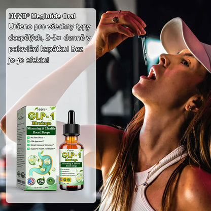 HHVB® GLP-1 Slimming & Health Boost Drops | Spalovač tuků potravinářské kvality (Vyvinuto společností The Obesity Society)