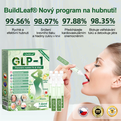 🌿 Oficiální obchod ČR | BuildLeaf® GLP-1 8-v-1 Fit & Vital Řešení (Jednou denně, viditelné změny za 7 dní) ✅ Obezita, kardiovaskulární zdraví, cukrovka, spánková apnoe, zdraví střev, problémy se klouby a další.