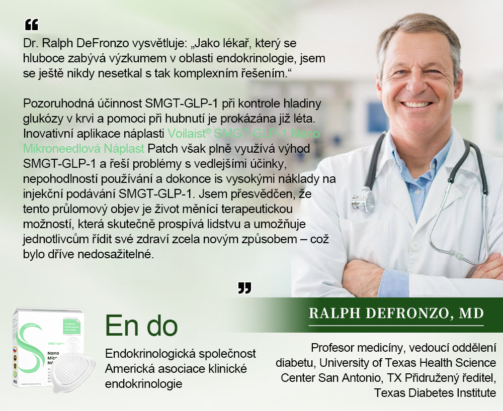 🍏Voilaist® SMGT-GLP-1 Nano Microneedlová Náplast ⏰ (Bezbolestná, dlouhotrvající, zaměřená na řešení cukrovky, obezity a kardiovaskulárních onemocnění)