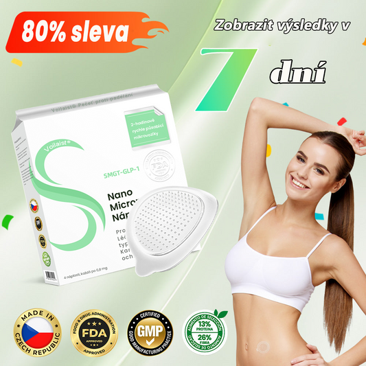 🍏Voilaist® SMGT-GLP-1 Nano Microneedlová Náplast ⏰ (Bezbolestná, dlouhotrvající, zaměřená na řešení cukrovky, obezity a kardiovaskulárních onemocnění)